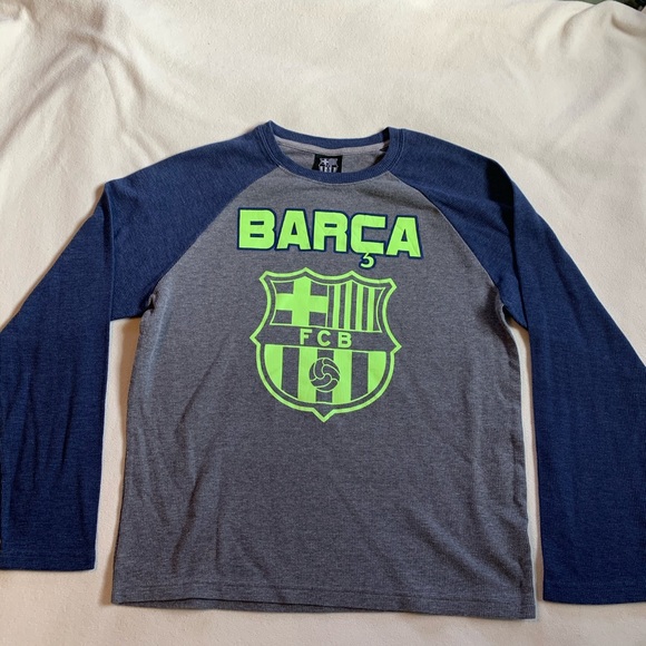 Men’s Large Barcelona Long Sleeve Waffle Tee - Picture 2 of 4